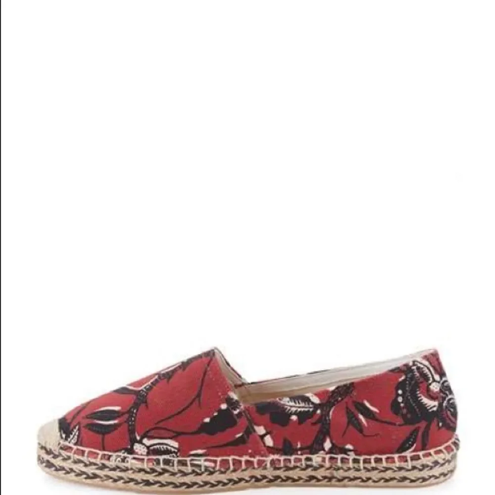 Isabel Marant Burgundy Canaee Printed Espadrille